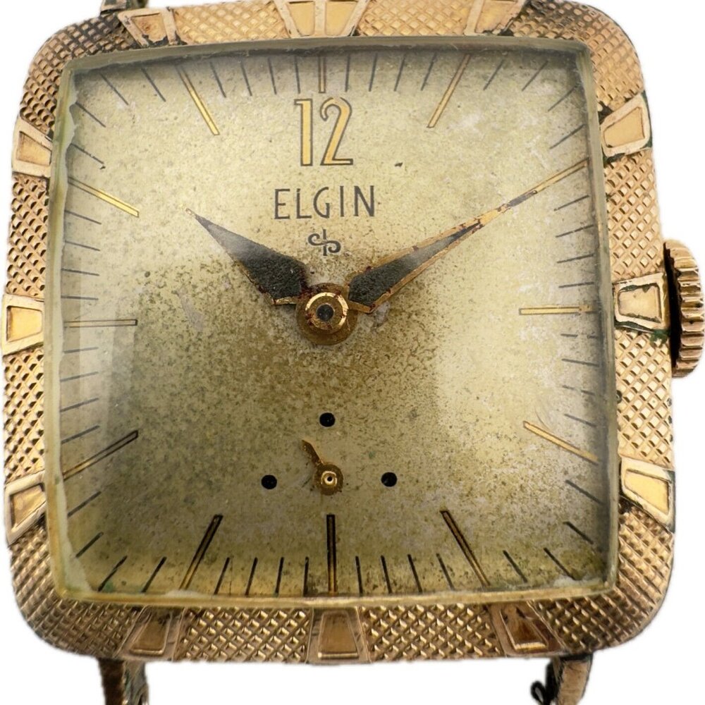 Vintage Elgin 9501 Huron 17 Jewel Men's Mechanical Wristwatch 712 10k RGP
